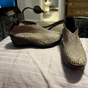 Gold Bernie Mev bootie
